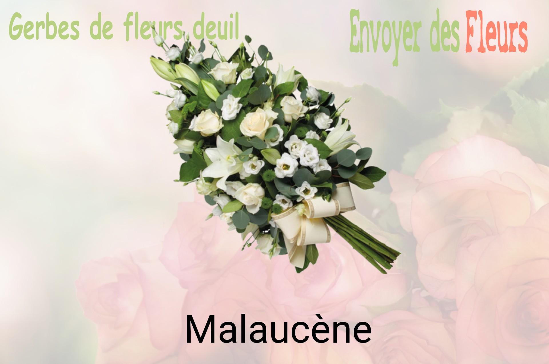 Gerbe de fleurs de deuil livrée à Malaucène